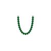 Elegant Green Beaded Necklace with White Pearls and Premium Chain for Women