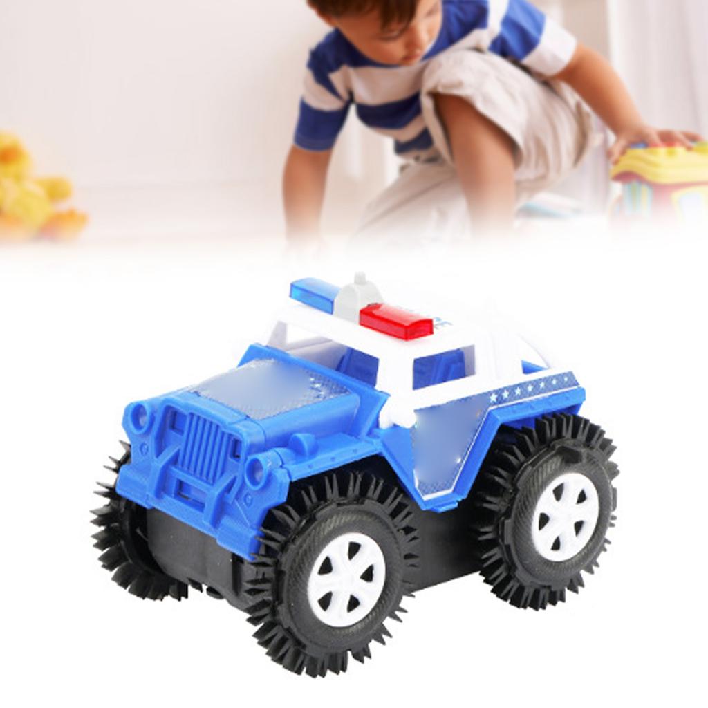 Kids Electric Flipping Truck Automatic Flipping Stunt Simulation Policed   Flipping Vehicle Toy for Boys Girls