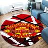 Manchester United F Custom Name Round Area Rug,Carpet Rug for Living Room Bedroom Sofa Playroom Decor,Non-slip Floor Mat
