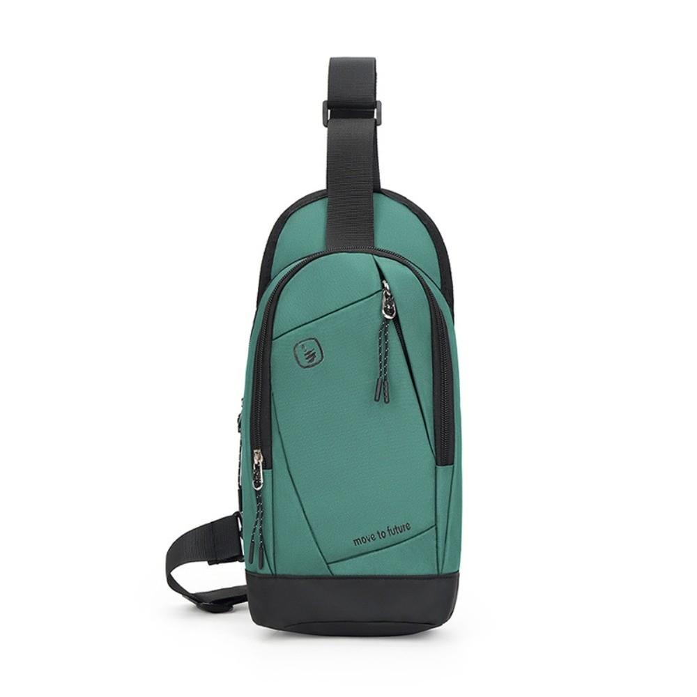 

Casual Crossbody Shoulder Bag Multifunctional Single Shoulder Bag Fashion Men s Chest Bag Unisex зелёный