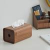 Wooden Tissue Box Desktop Napkins Boxes Kitchen Luxury Paper Storage Case Household Rectangle Handkerchief Organize Accessories