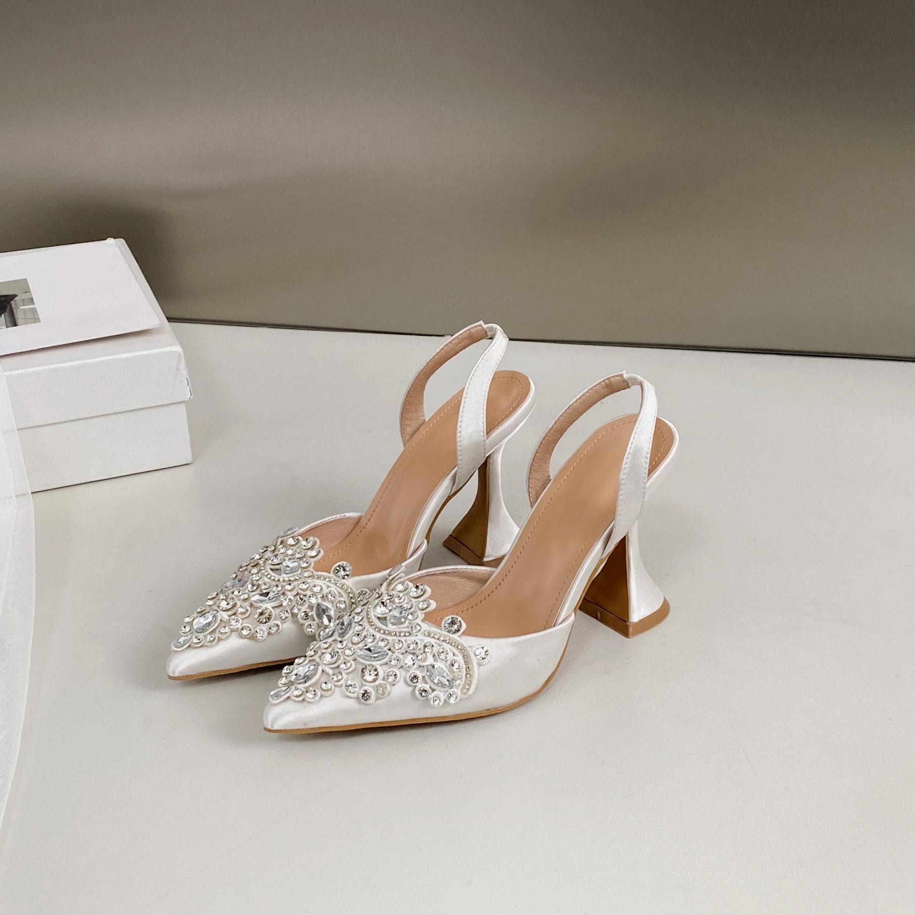 

Летняя мода на высокие каблуки, сексуальные, со стразами, хрустальные, бокалы для вина, босоножки на высоком каблуке, женские, для вечеринки, свадьбы 35