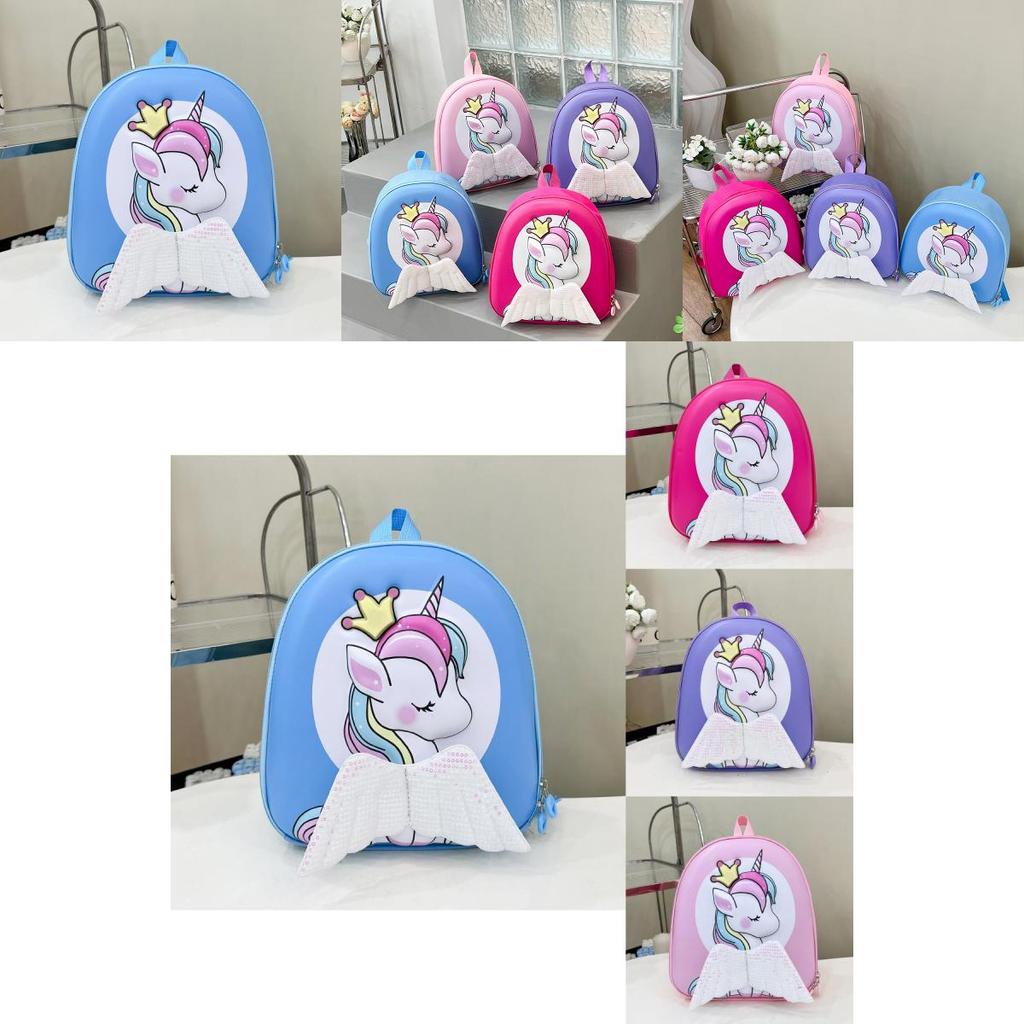 Haonna Childrens Eva Backpack With Cartoon Unicorn Pattern And Ergonomic Shoulder Straps For Kindergarten