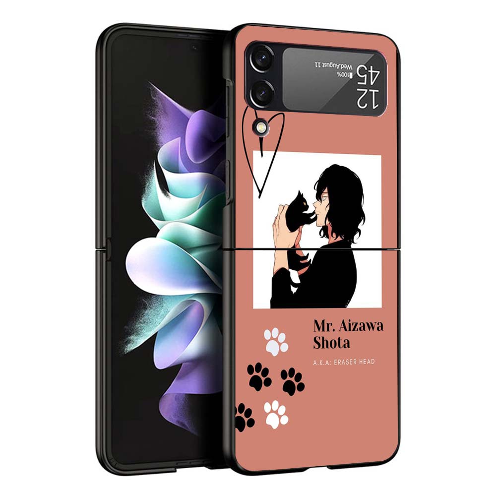 My Hero Aizawa Shouta Phone Case For Samsung Galaxy Z Flip7 Flip6 5G Flip5 Flip4 Flip3 ZFlip 7 6 3 4 5 Shockproof Back Cover Gal