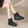 2025 winter new ins Korean version velvet high-top little white shoes female students high-top thick-soled casual warm 6022