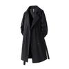 Autumn Mens Long Coat American Streetwear Vintage Over Knee Trench Coat Casual Retro Waterproof Windbreaker