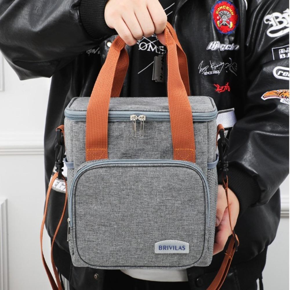 Large Capacity Lunch Bag Portable Insulated Case Fashion Picnic Cooling Box  Outdoor Camping