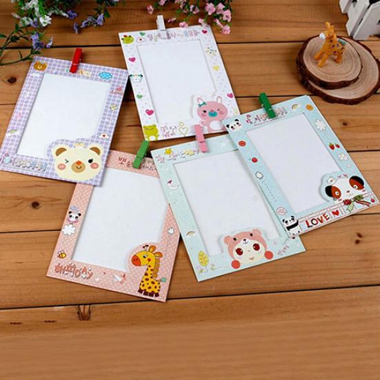 9 stk 6 tommers DIY vegghengende fotoramme tegneseriepapirbilder Flim Album