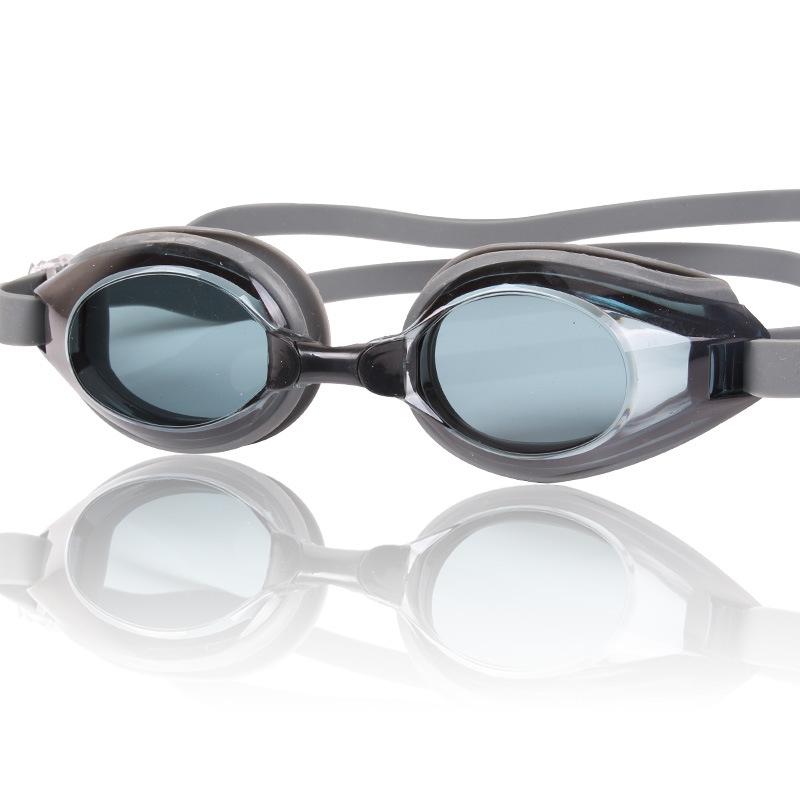 JieJia Swimming Goggles JIEJIA Adult non-prescription swimming goggles in a simple bag packaging M100Anti-fog and waterproof high-definition swimming серый