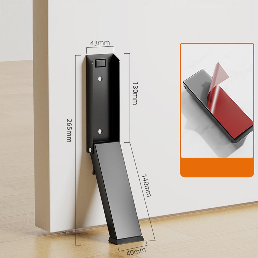 Foot Operated Door Stop Door Stop For Offices Indoor Outdoor Door Stop Rubber Anti-Slip Head Stainless Steel Material
