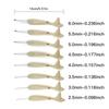 8Pcs Ergonomic Handle Crochet Hook 2.5mm-6.0mm Aluminum Crochet Hook With Resin Fish Tail Handle for Beginner Hobbyist