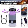 Solar Mosquito Lamp UV Bug Light USB Rechargeable Electric Fly Trap Zapper Foldable Portable Insect Killer Repellent Light