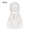 BERUKO Retro Damaged Cotton Do-rag Hip Hop Bandana Dance Dancer Turban Pirate Cap DURAG (white)