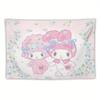 Sanrio My Melody Tapestry Sweet Piano Print Cute Cartoon Wall Hanging Aesthetic Bedroom Decor for Dorm  Home Decoration