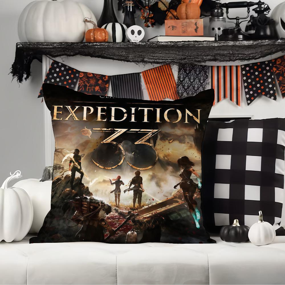 Adventure Game E-Expedition 33 Pillow Case Office Cushions Suitable For Sofa Car Bedroom Decorative Cushion Cover