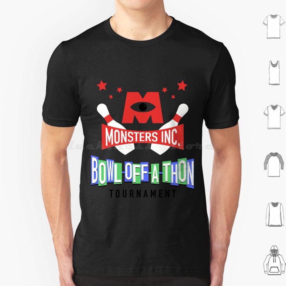 

BowlOffAThon T Shirt Big Size 100 Cotton Monsters Inc Monsters Monsters At Work Bowling Bowl A Thon Stars Art 50 1950 Plus S