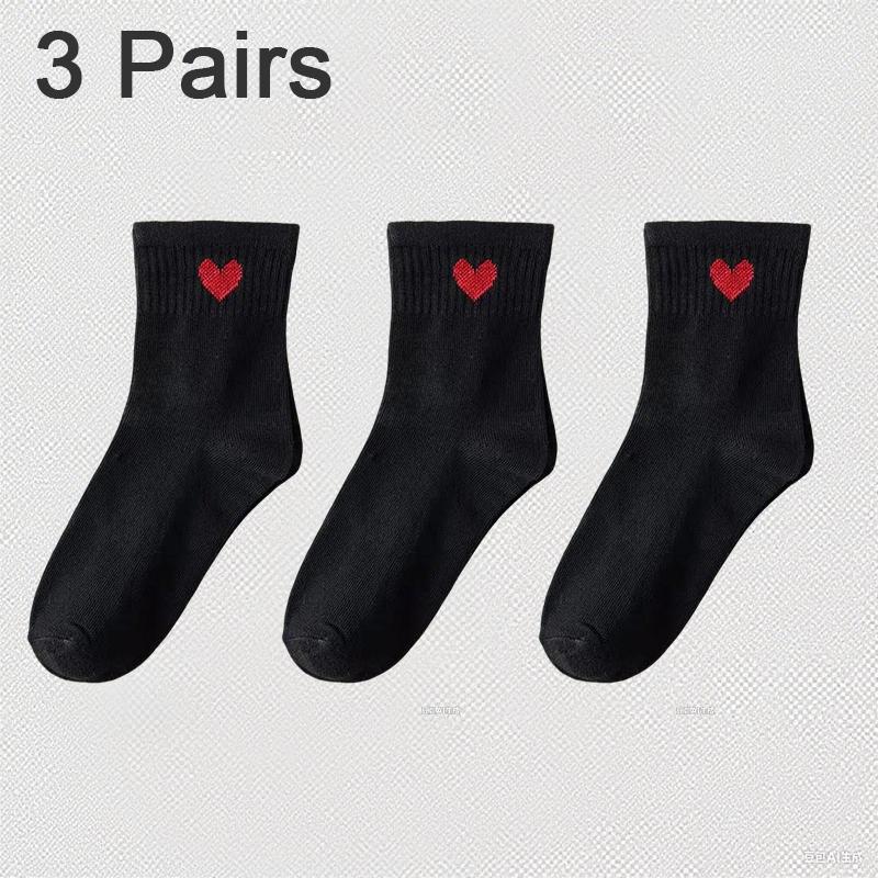 Lovely Heart Cotton Socks Women Summer Fashion Black White Sports Short Socks Girls Cute Style Low Tube Boat Socks