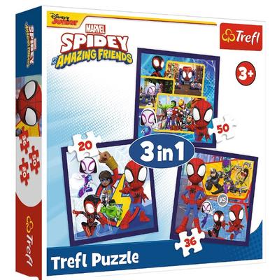 3in1 Puzzle Spiders and Dinosaurs Spidey 34892