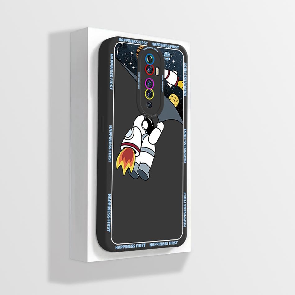 Quadratische Flüssigsilikonhülle für OPPO Reno 2 Reno2 2Z 2F Z F Linsenschutz Stoßfest Weiche Handyhüllen Rückseite Reno2F Reno2Z