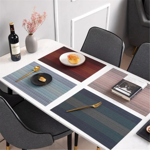 Set of 5 Placemats, Table Mats, 30x45cm, Stylish, Water-Repellent, Stain-Resistant, Washable, Easy to Clean, Non-Slip, Friction-Resistant, Thermal Ins