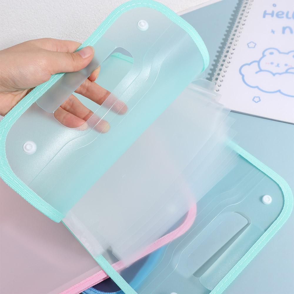 13 Pockets A4 Expanding File Folder Waterproof Vertical A4 File Organizer Test Paper