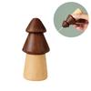 Cute Pine Tree Shape Toothpick Holder Wooden Floss Box Desktop Ornament