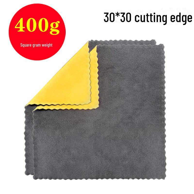 

Двухстороннее полотенце для чистки автомобиля из кораллового флиса — плотное, впитывающее, для косметических и бытовых целей 30x30 cm