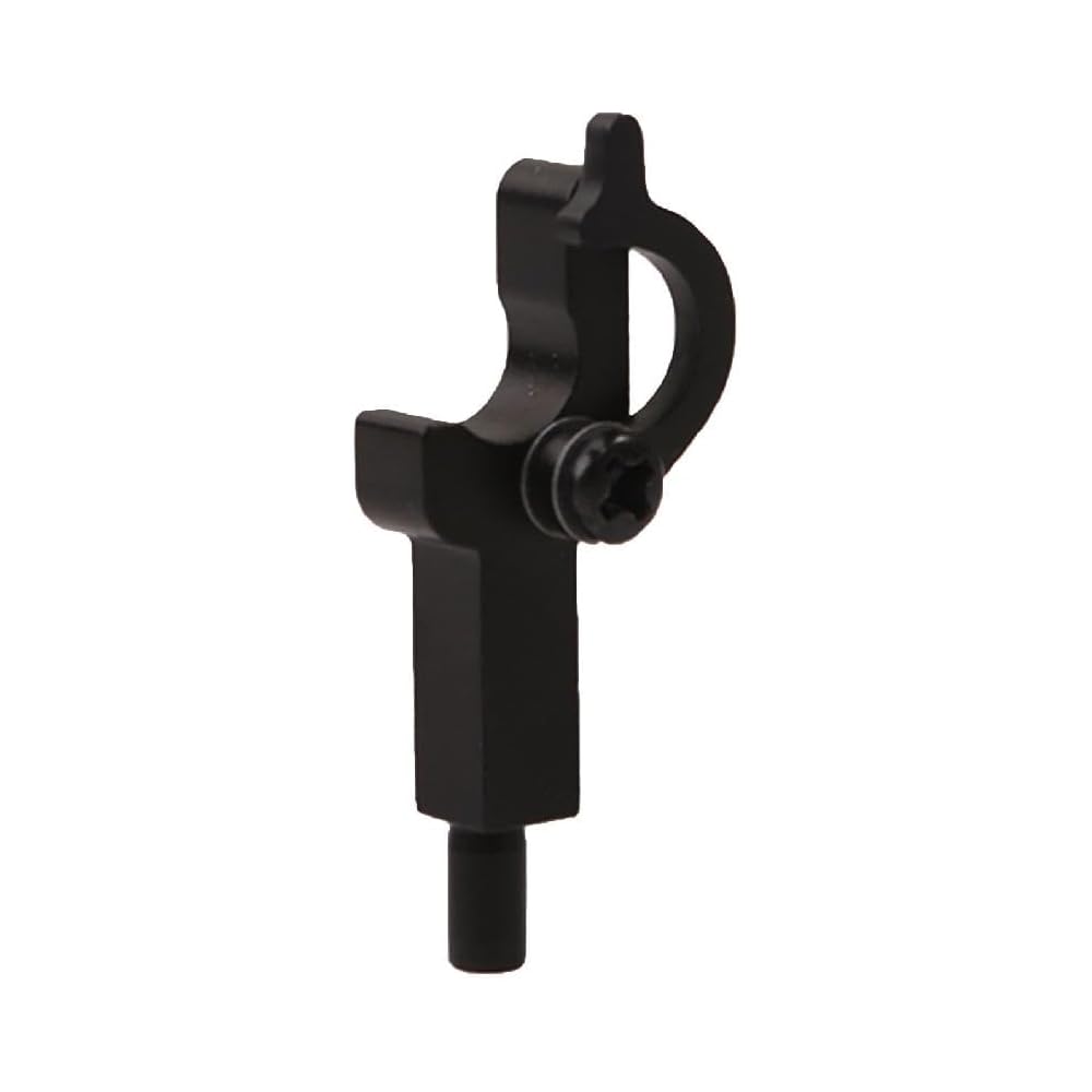 Aluminum alloy tonearm rest for record players, sturdy replacement repair part.