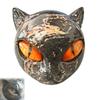 Home Decor Black Cat Sculpture Resin Elegant Black Cat Figurine  Decorative Statue