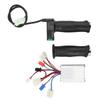 Brushed Motor Speed Controller Throttle Twists Grip Set Comfortable Hand Feeling Throttle Handle Grip 12V 250W