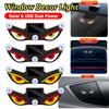 1-5pcs Car LED Devil Eyes Light Decorative Lights USB Warning Lights Dynamic Demon Eye Lights Atmosphere Light Auto Accessories