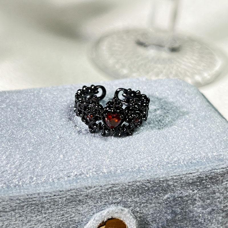 Halloween Themed Dark Vibe Ghost Spider Personality Ring Genderless Punk Niche Trendy Cool Ring