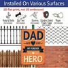 2D Flat 1pc Dad My Forever Hero Aluminium Metal Wall Art Plaque - 8x12 Inch Rustic Vintage Inspirational Decor for Father's Day, Bedroom, Office