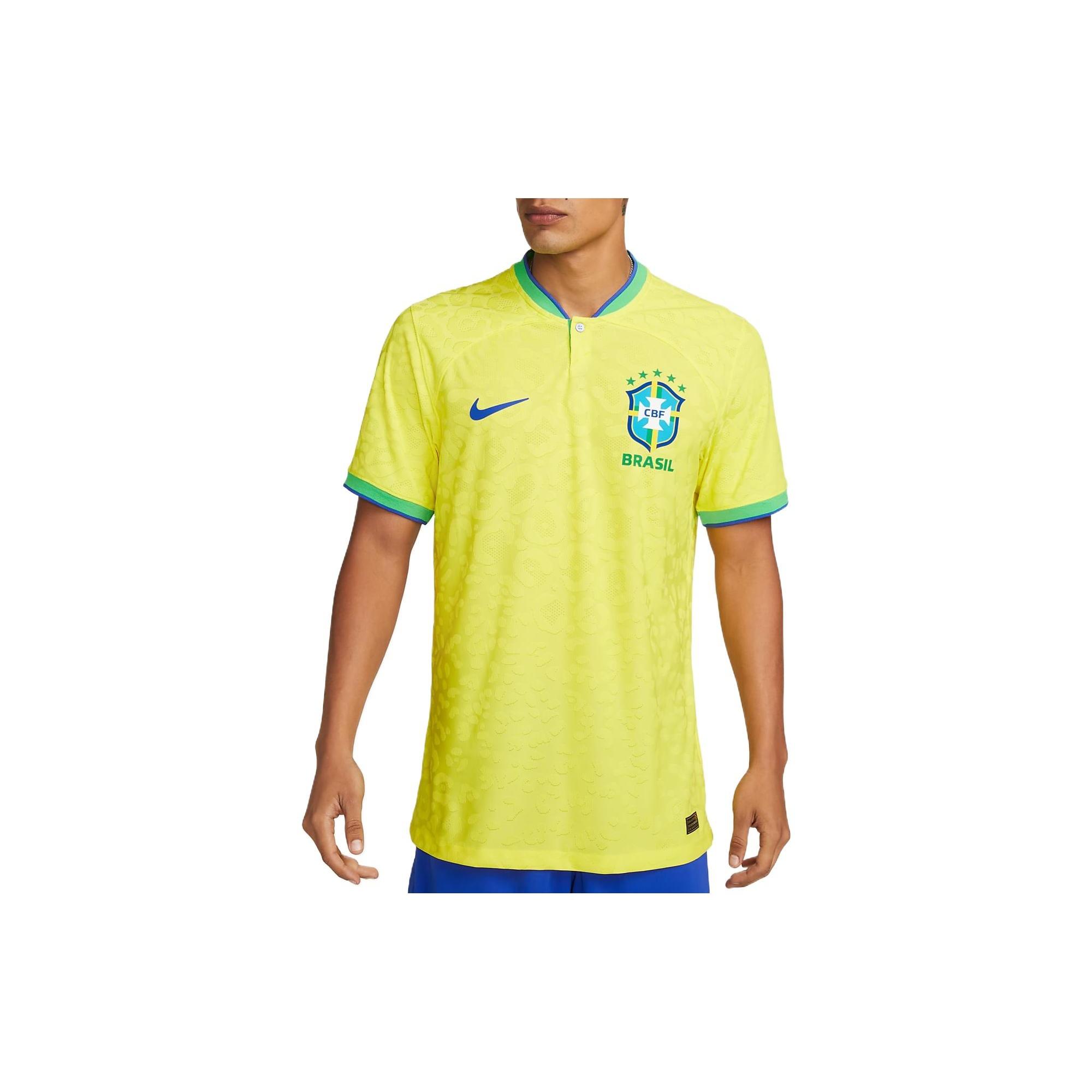 Nike Brazil 22/23 Match Home Dri-FIT ADV Football Shirt Dynamic yellow Men s DN0618-740 XL
