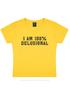 I Am% Delusional YK Baby Tee Cherrykitten Printed T-Shirt Short Sleeve Top
