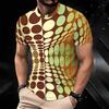 Women Short Sleeve Crew Neck T Shirt Black White Tropical Palm Leaf All Over Print Top