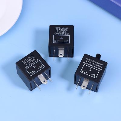 CF13KT CF13 CF14 Universal 3 Pins 12V 0.02A-20A Adjustable LED Turn Light Flasher Flash Relay Motorcycle Switch