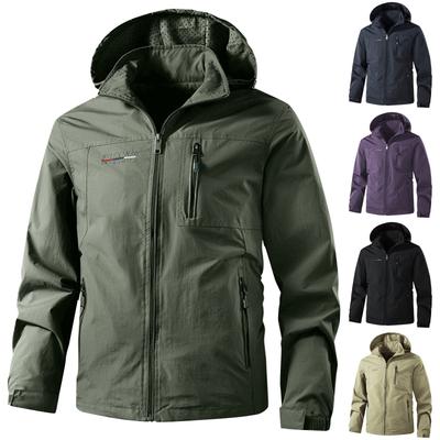 Men's Solid Color Jacket Wear Resistant And Dirt Resistant Youth Casual Sports Outerwear