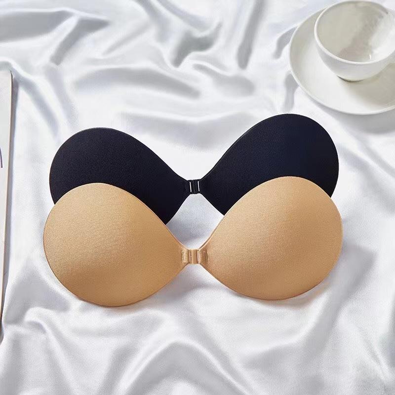 Sommar Kvinnor Bröstklistermärken Lyft Upp Naken BH Självhäftande BH Osynlig Täckning BH Silikonkudde Sexig Axelbandslös Bröst