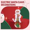 ABIY Happy New Christmas Decorations Santa Claus Automatic Climbing On Rope For Home Indoor Shop Xmas Gift Wall Window