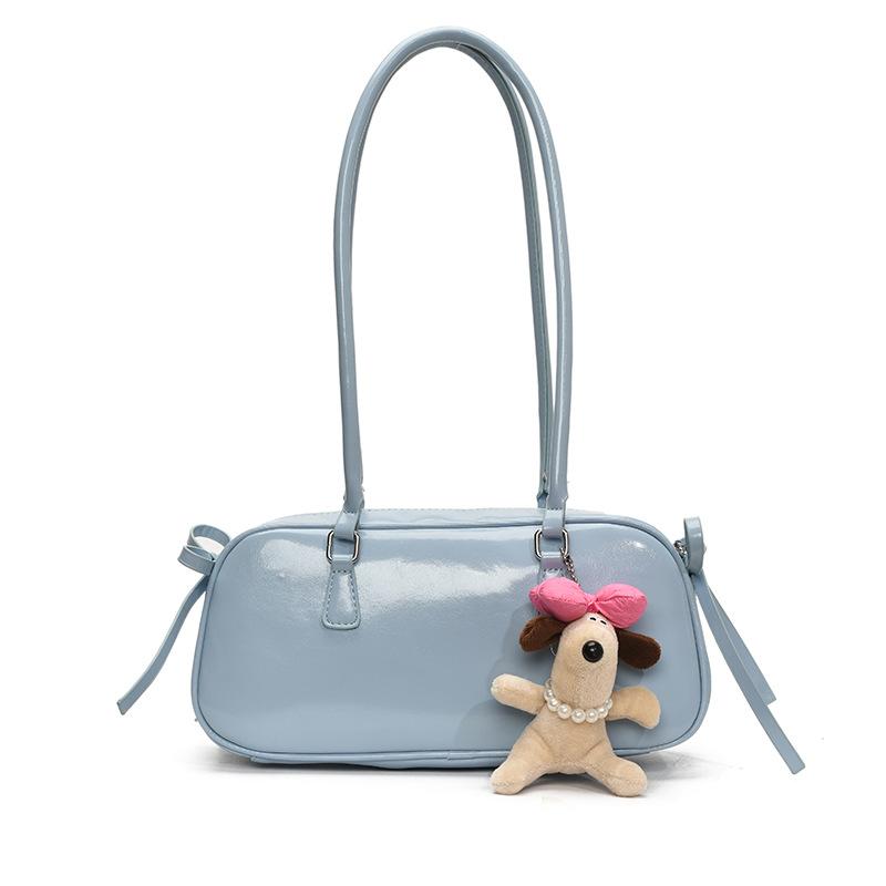 Korean trendy new product high-end underarm baguette bag niche foreign style bow gentle style versatile shoulder bag