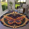 1pc Office Carpet Chair Mats Butterfly Mandala Artwork Perfect for Decorating Office Chairs, Living Rooms, Or Bedrooms