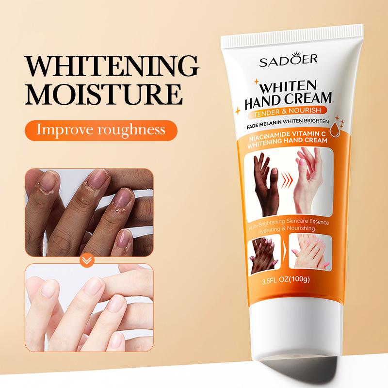 SADOER Skin Whitening Hand Cream Moisturizing Tender Nourish Non Greasy Hydrating Beauty Hands Skin Care Products