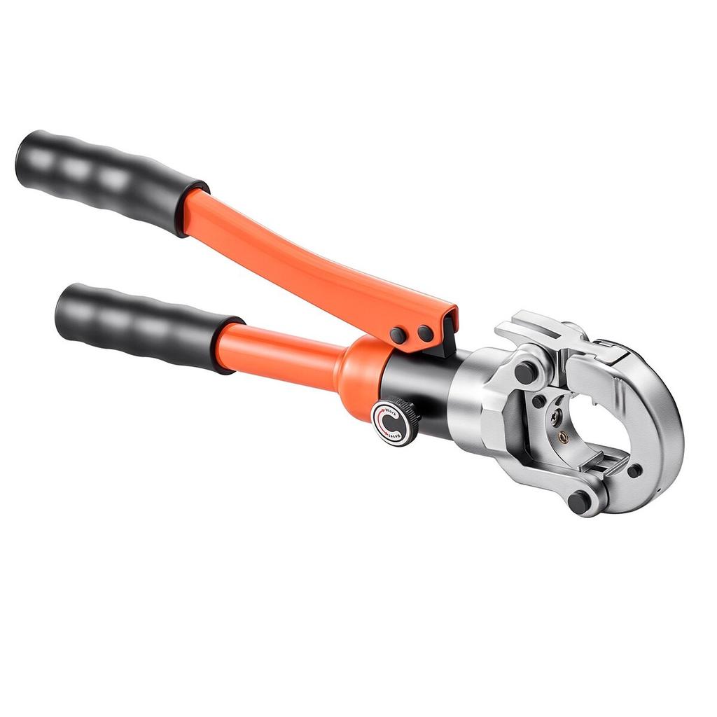Hydraulic Pipe Crimping Tool, PEX & Aluminum-Plastic Tube Fittings Crimper with U16 U20 U25 U32 Jaws & Carrying Case, Press Crimper Tool Kit for