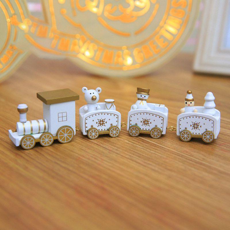 Enchanting Xmas Wooden Train Ornament For Kids Christmas Tree Decoration Delight