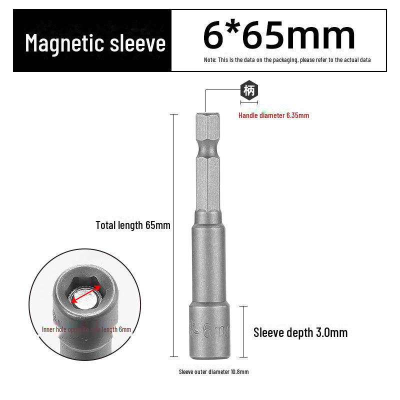 Green Forest Magnetic Hex Socket No. 6 for Electric Screwdriver & Hand Drill