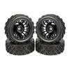 4Pcs RC Rally Tires Glued On Road Tyre Wheels with 12mm Hex for Tamiya TT02 TT-01 XV01 PTG-2 DF-03 WR8 Racing Car Upgrades