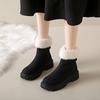 Women Snow Boots 2024 Winter New Warm Comfort Thickened Fluff Ankle Boots Women Casual Platform Wedges Cotton Shoes for Women