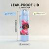 1PC Dachshund Dog With Pink Bow Print 750ml Color Plastic Sports Water Bottle Leakproof Flip Straw Lid Suitable for Sports Office Home Use
