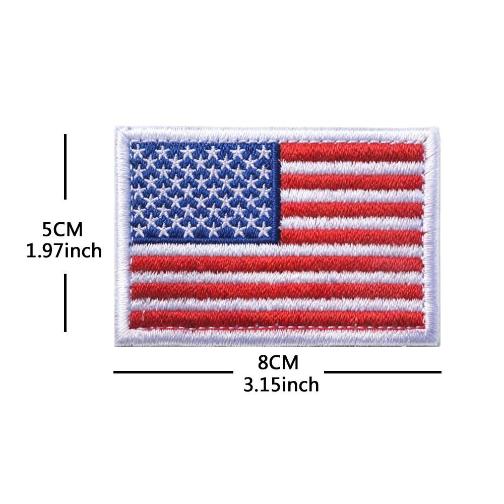 Toppa con Bracciale in Velcro Bandiera Americana - Distintivo Ricamato Star-Spangled Banner
